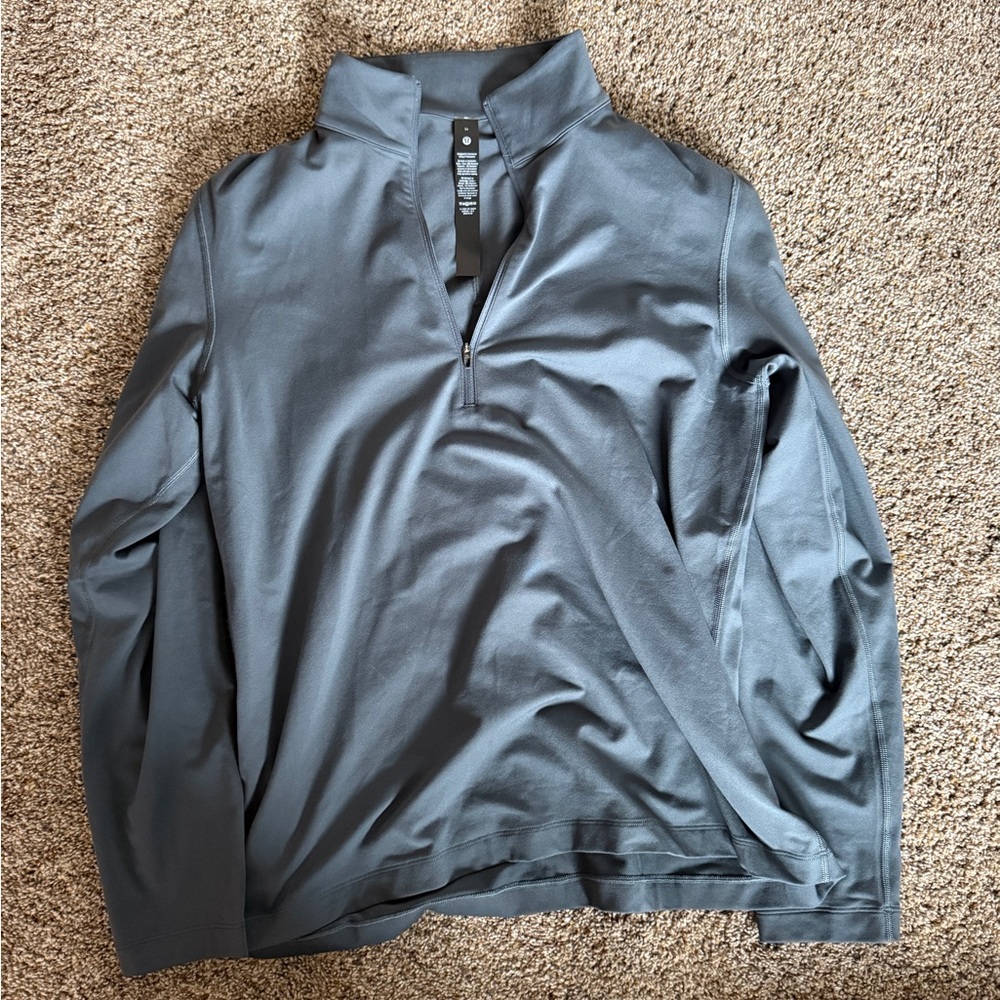 Lululemon GraySoft Jersey Quarter-Zip Pullover